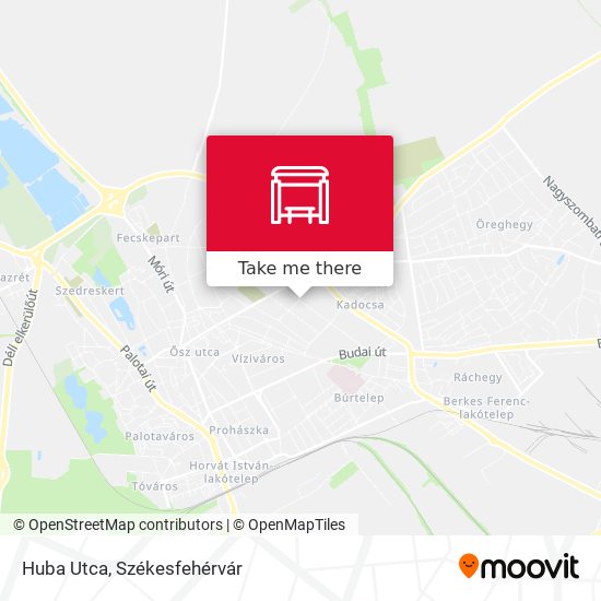 Huba Utca map