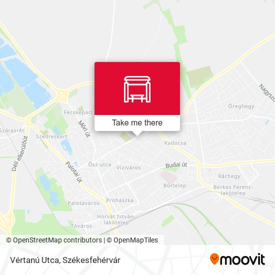 Vértanú Utca map