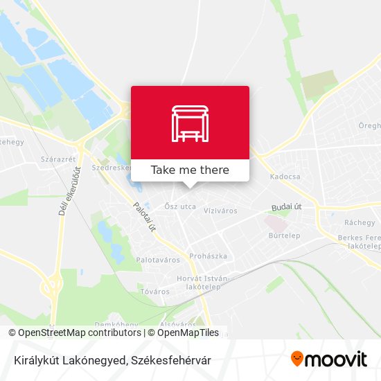 Királykút Lakónegyed map
