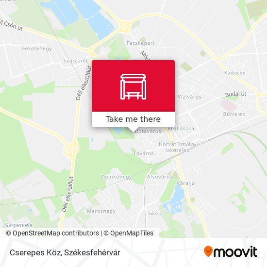 Cserepes Köz map