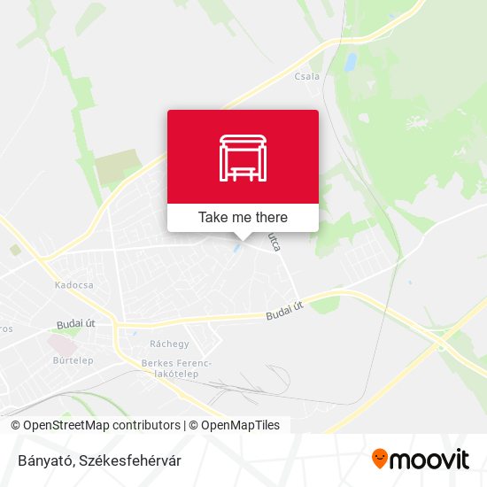 Bányató map