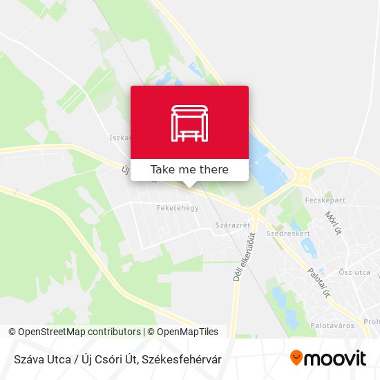Száva Utca / Új Csóri Út map