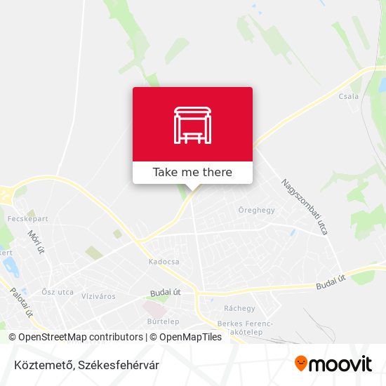 Köztemető map