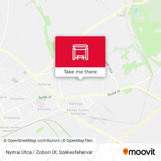 Nyitrai Utca / Zobori Út map