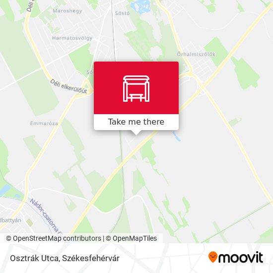 Osztrák Utca map