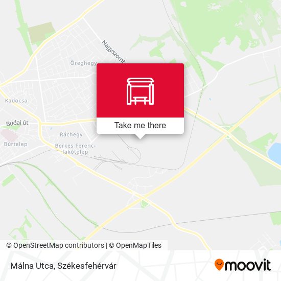 Málna Utca map