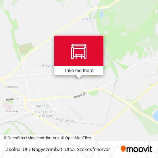 Zsolnai Út / Nagyszombati Utca map