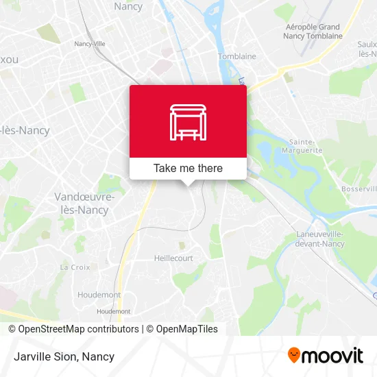 Jarville Sion map