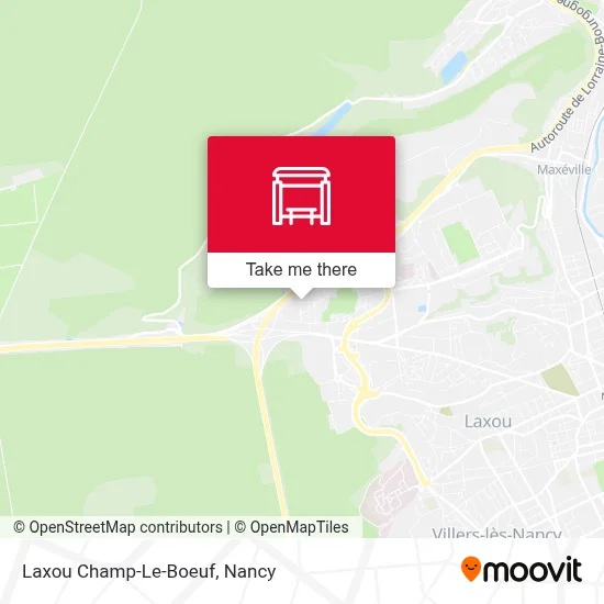 Laxou Champ-Le-Boeuf map