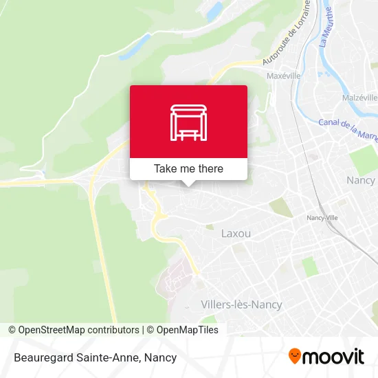 Beauregard Sainte-Anne map