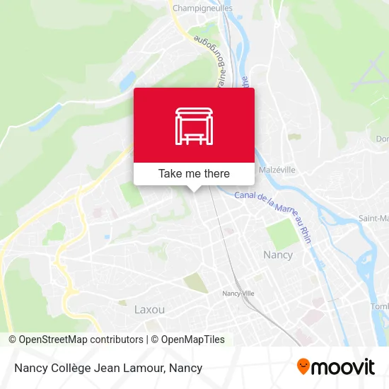 Nancy Collège Jean Lamour map