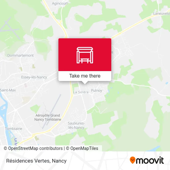 Résidences Vertes map