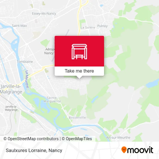 Saulxures Lorraine map