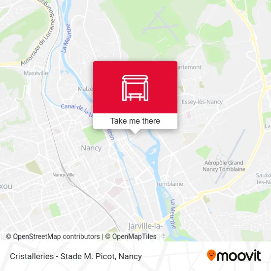 Cristalleries - Stade M. Picot map