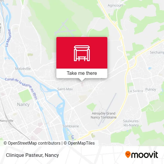 Clinique Pasteur map