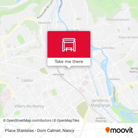 Place Stanislas - Dom Calmet map