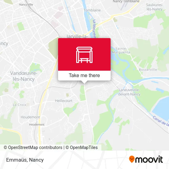 Emmaüs map
