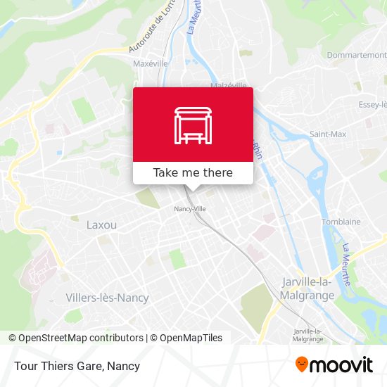 Tour Thiers Gare map