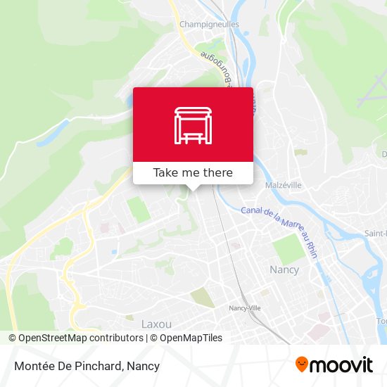 Montée De Pinchard map