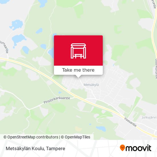 Metsäkylän Koulu map