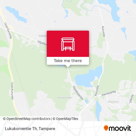 Lukukorventie Th map