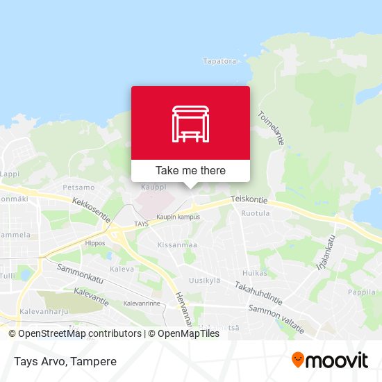 Tays Arvo map