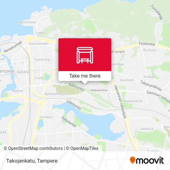 Takojankatu map
