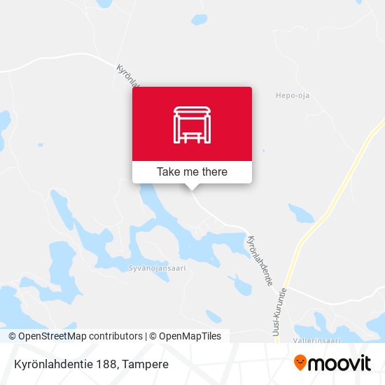 Kyrönlahdentie 188 map