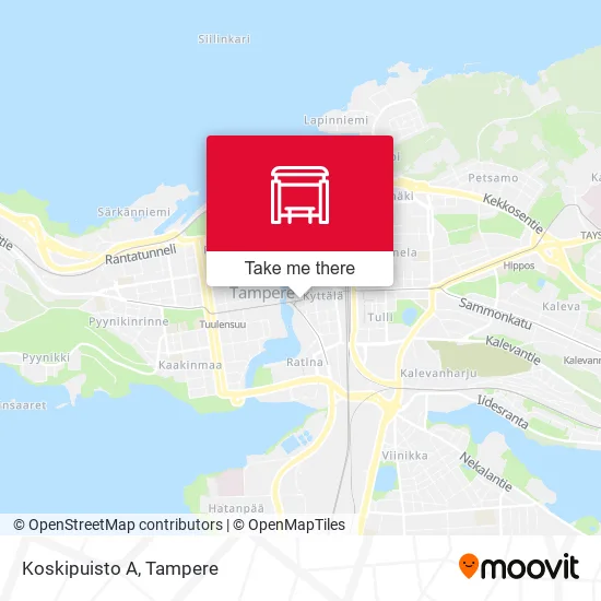 Koskipuisto A map