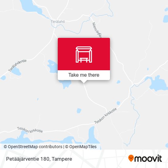 Petääjärventie 180 map