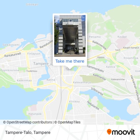 Tampere-Talo map