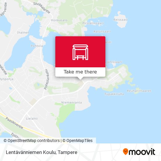 Lentävänniemen Koulu map