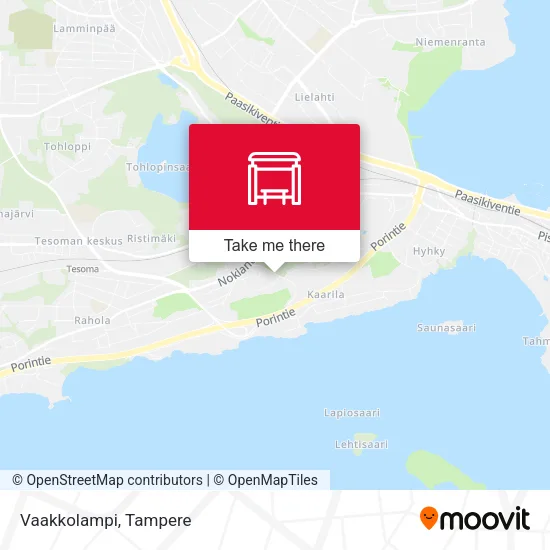 Vaakkolampi map
