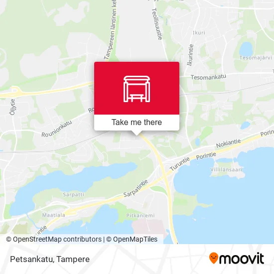 Petsankatu map