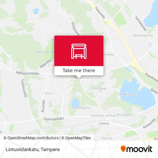 Lintuviidankatu map