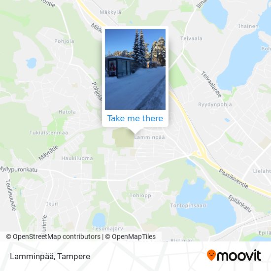 How to get to Lamminpää in Tampere by Bus or Train?