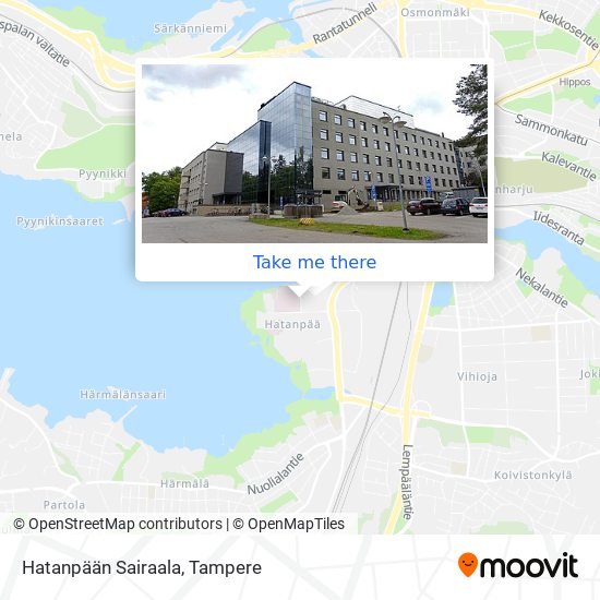 How to get to Hatanpään Sairaala in Tampere by Bus or Light Rail?