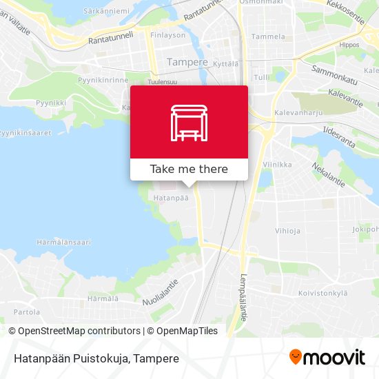 Hatanpään Puistokuja map