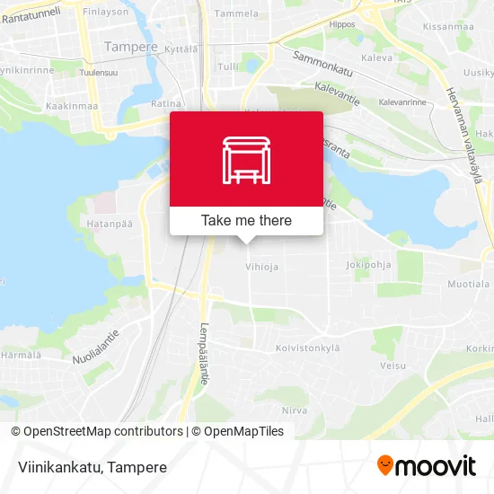 Viinikankatu map