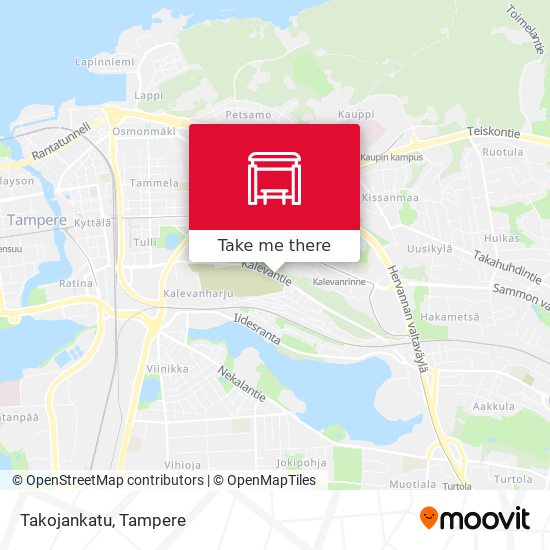 Takojankatu map