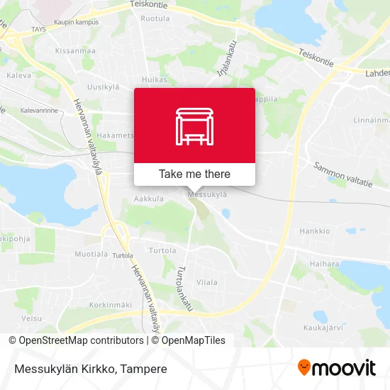 Messukylä Church map