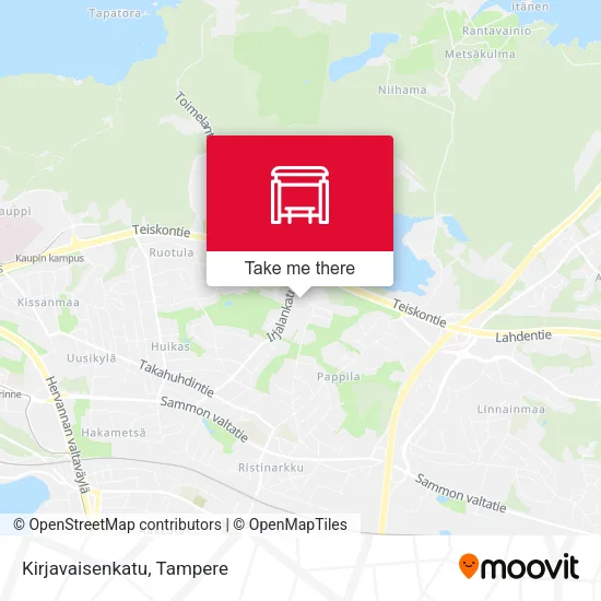 Kirjavaisenkatu map