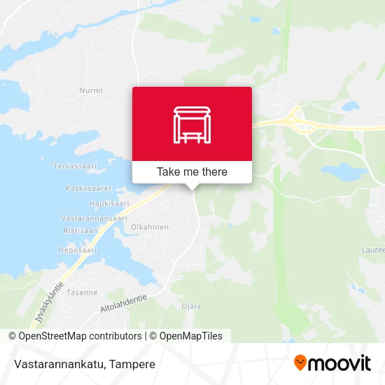 Vastarannankatu map