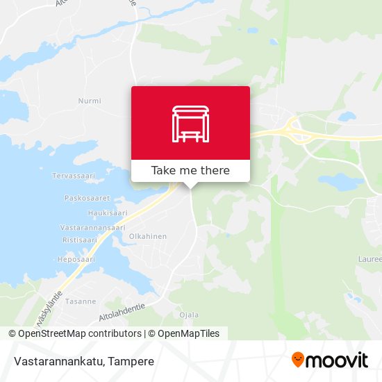 Vastarannankatu map