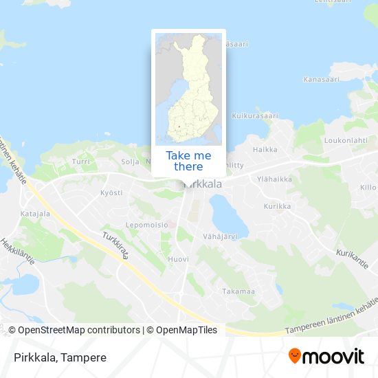 Pirkkala map