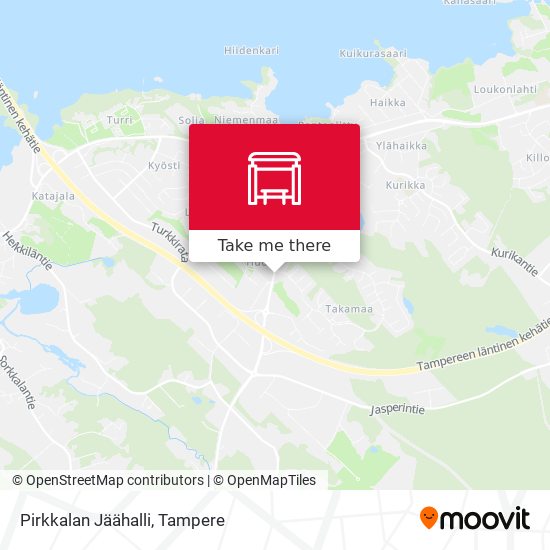 Pirkkalan Jäähalli map