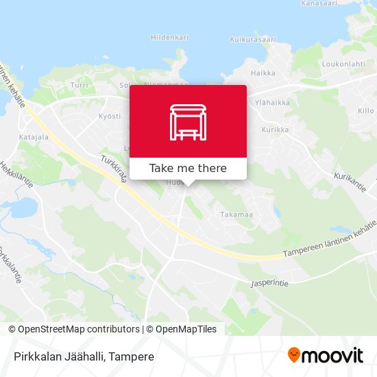 Pirkkalan Jäähalli map