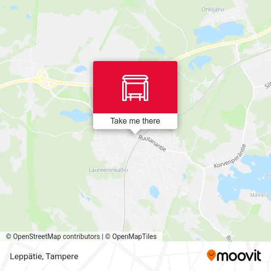 Leppätie map