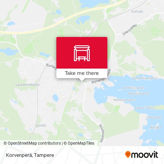 Korvenperä map