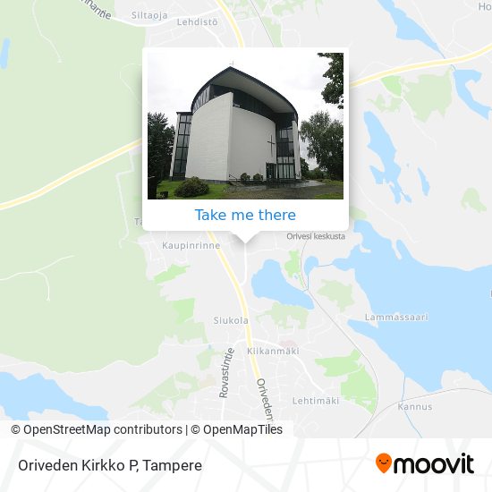 How to get to Oriveden Kirkko P in Orivesi by Bus?